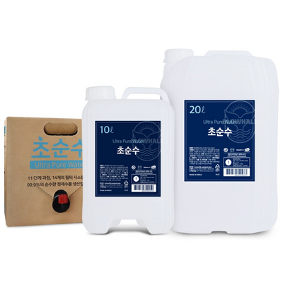 블로웨일 초순수 정제수, 1개, 20L