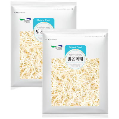 엄마애바다 국내가공 부드러운 진미채 300g 2봉 총600g 상급 오징어채 백진미채, 2개