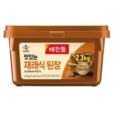 해찬들 맛있는 재래식 된장, 2.3kg, 3개