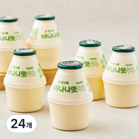 바나나맛우유, 240ml, 6개