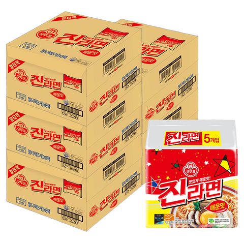 오뚜기 진라면 매운맛 120g, 200개