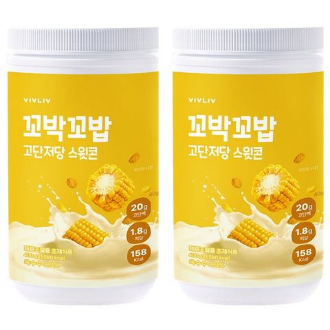 꼬박꼬밥 고단저당 단백질 쉐이크 스윗콘 대용량 400g, 1개