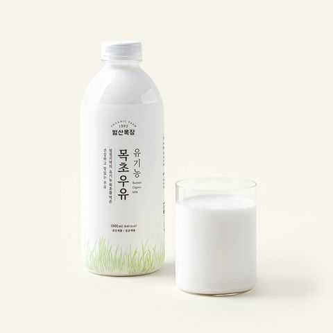 범산목장 유기가공식품인증 목초우유 1L, 1개