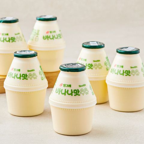 바나나맛우유, 240ml, 6개