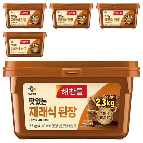 해찬들 맛있는 재래식 된장, 2.3kg, 3개