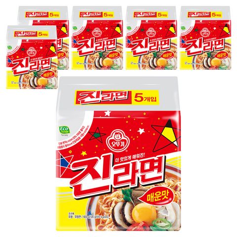 오뚜기 진라면 매운맛 120g, 200개