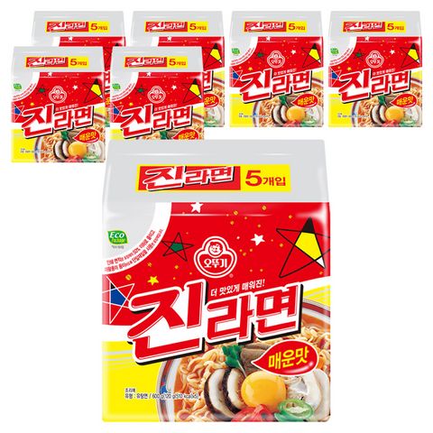 오뚜기 진라면 매운맛 120g, 200개