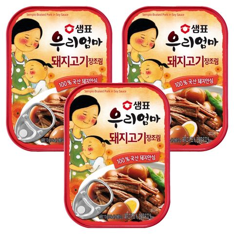 샘표 우리엄마 돼지고기 장조림, 110g, 16개