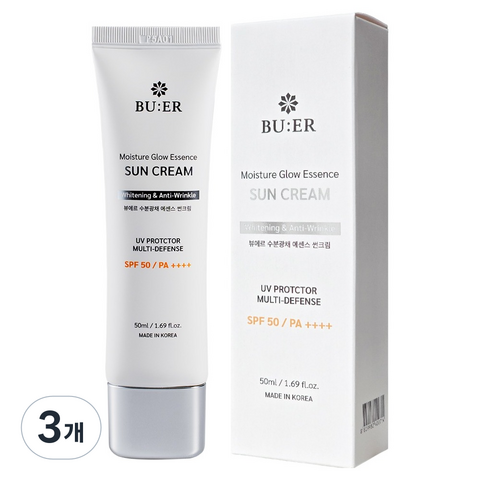 뷰에르 수분광채 에센스 선크림 SPF50 PA++++, 1개, 50ml