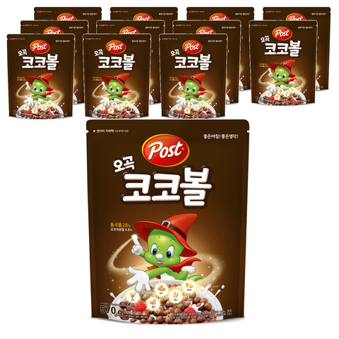 포스트 오곡 코코볼 시리얼, 570g, 2개