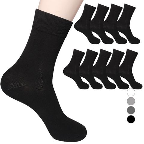 두발로 남성용 프리미엄 무지 중목 양말 10켤레