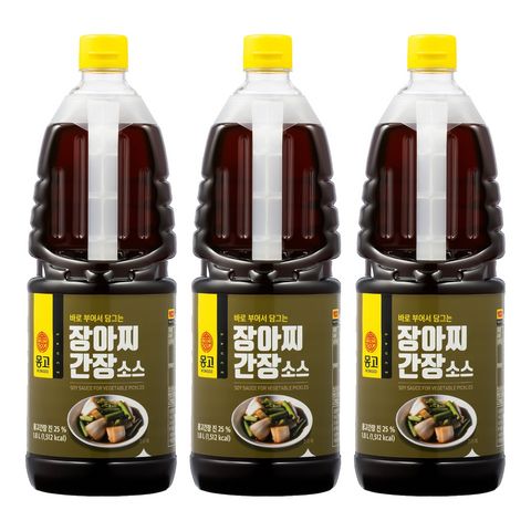 몽고식품 장아찌 간장소스 1.8L, 3개