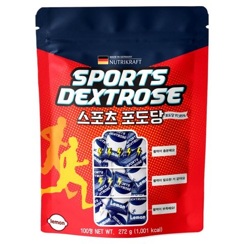 뉴트리크라프트 스포츠 포도당 캔디 레몬맛 100p 272g, 1개