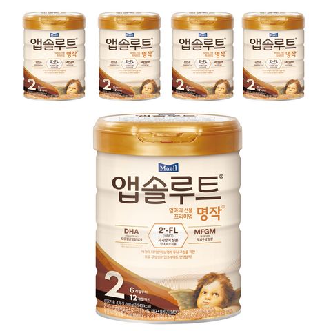 앱솔루트 프리미엄 명작 분유 2단계, 800g, 3개