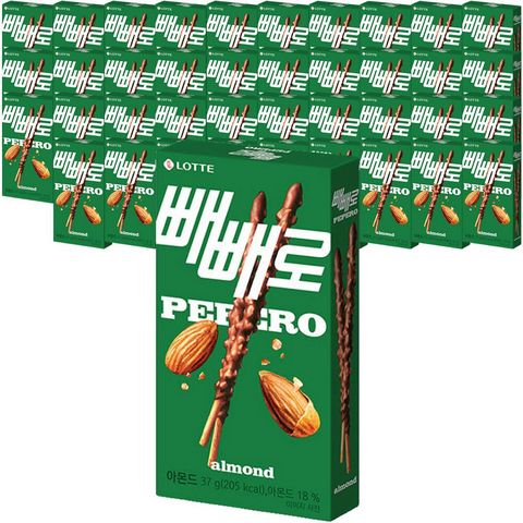 빼빼로 아몬드, 37g, 20개