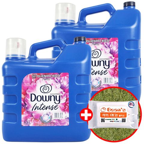 다우니 대용량 섬유유연제 아로마플로럴 8.5L+빈즈물티슈10매, 8.5L, 1세트