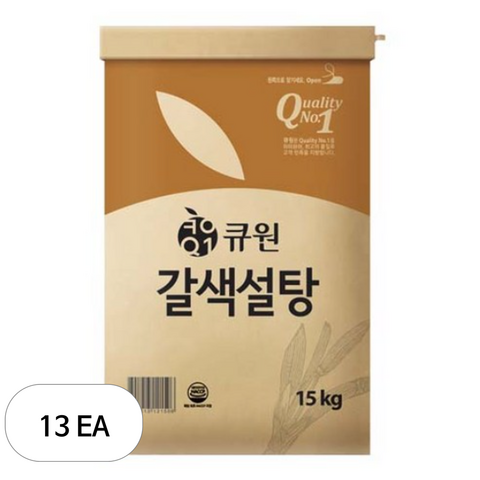 큐원 갈색설탕, 15kg, 1개