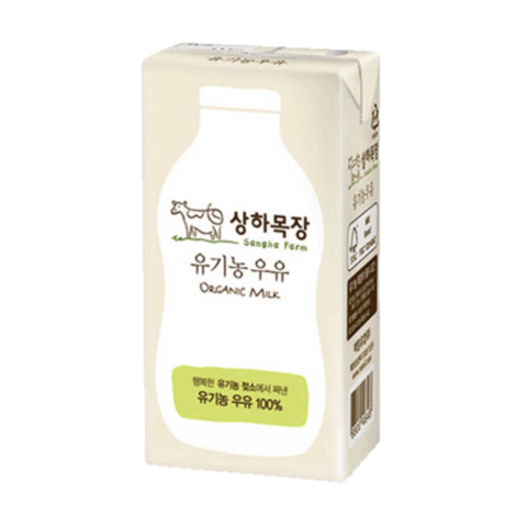상하목장 유기농 우유, 200ml, 24개