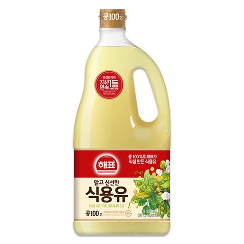 해표 콩기름 식용유, 1.8L, 10개