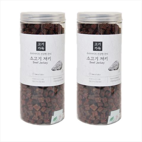 제로랩스 강아지 고기가득 노즈워크 져키, 소고기, 1kg, 2개