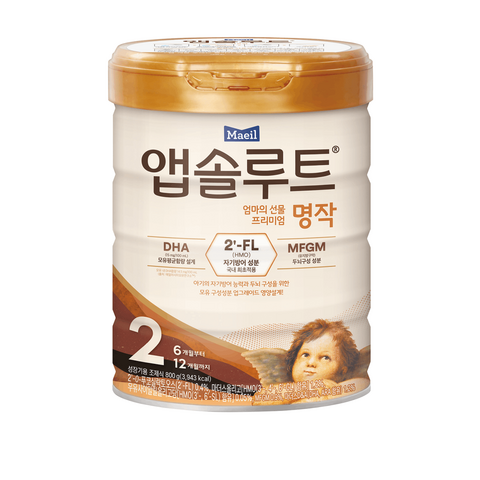 앱솔루트 프리미엄 명작 분유 2단계, 800g, 3개