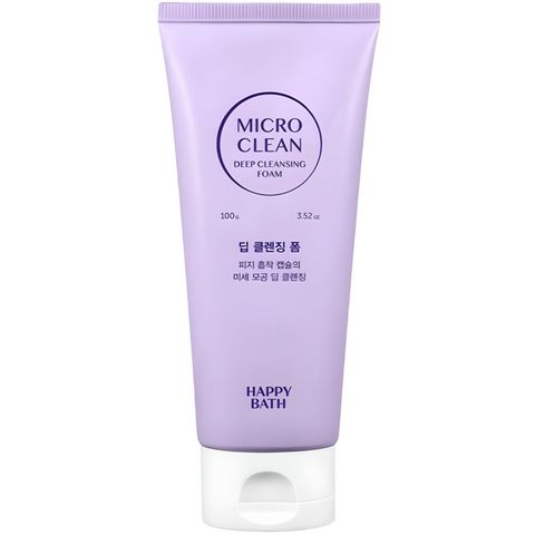 해피바스 마이크로 클린 딥 클렌징폼, 100g, 3개