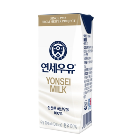 연세대학교 연세우유, 200ml, 24개