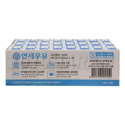 연세대학교 연세우유, 200ml, 24개