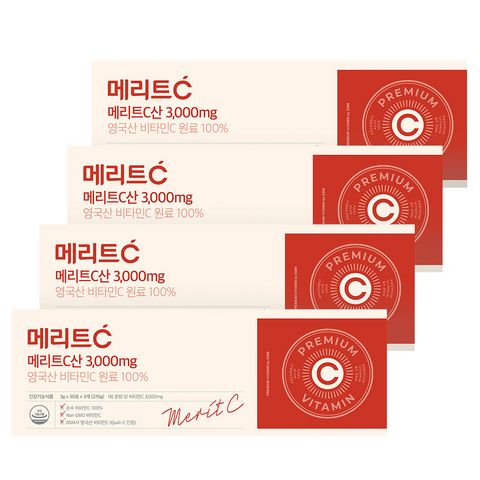 휴온스 메리트C산 3000mg 90포 270g, 3개