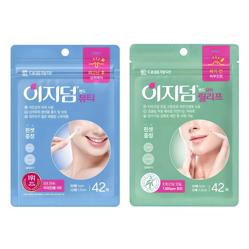 이지덤 스팟패치 뷰티 42p + 릴리프 42p 세트, 42개, 2개