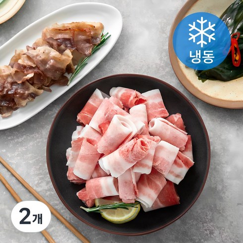 곰곰 돌돌말이 대패삼겹살 (냉동), 1kg, 2개