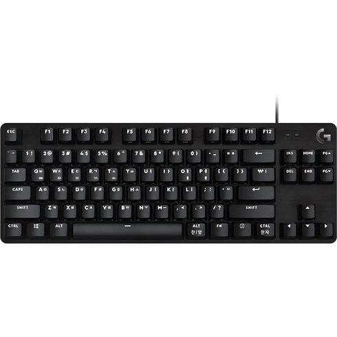 로지텍 G413 SE 기계식 게이밍 유선 텐키리스 키보드, 혼합색상, YU0076