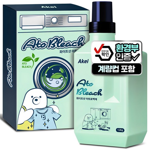 아케이 리빙 화이트샷 아토 표백제, 1.2kg, 1개입, 1개