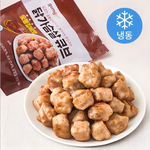 곰곰 닭가슴살 큐브 숯불갈비맛 (냉동), 100g, 1개입, 1개