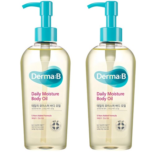 더마비 데일리 모이스처 바디오일 프레쉬 피치향, 200ml, 2개