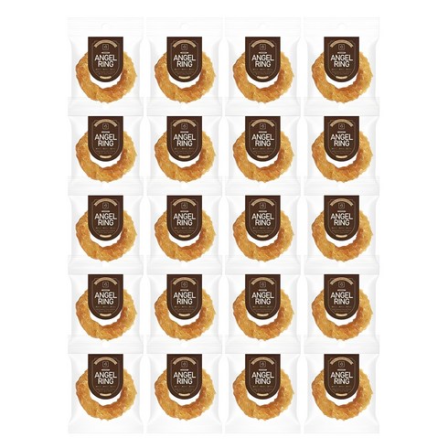 브리더랩 강아지 엔젤링 건조간식, 혼합맛(칠면조/소힘줄), 15g, 20개