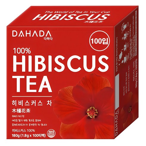 다하다 히비스커스 차, 1.8g, 100개입, 1개