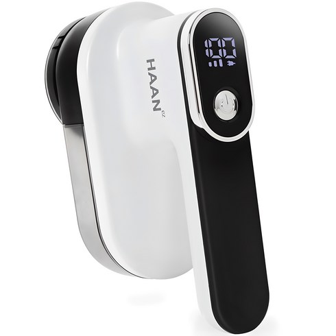 한경희생활과학 휴대용 충전식 세탁소 전문 보풀제거기 + 추가날, HAAN-FS3000, 화이트 + 블랙