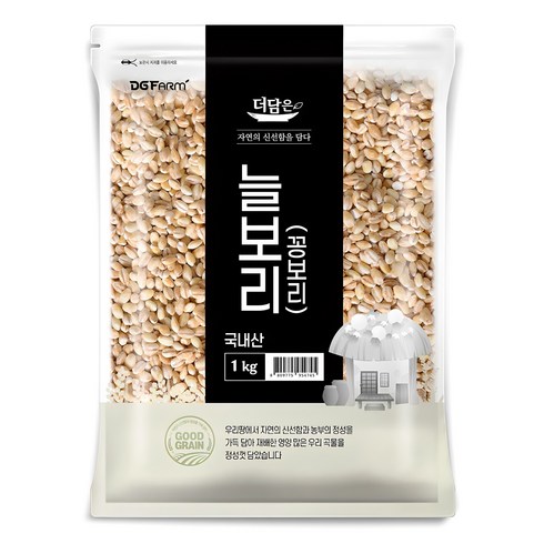 더담은 국산 늘보리 꽁보리, 1kg, 1개