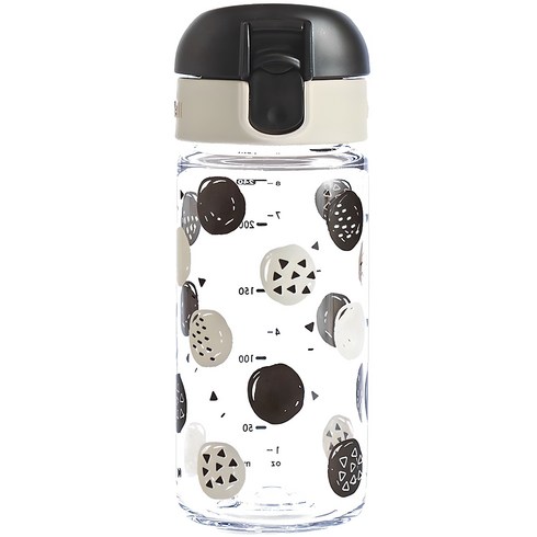 릿첼 AQ 슬림 드링킹 유아용컵, 240ml, 1개, 블랙