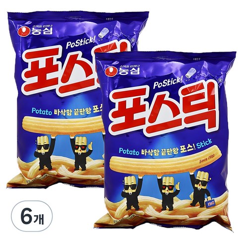 포스틱 과자, 84g, 6개