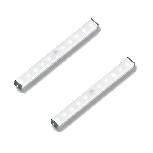 노바리빙 LED 무선 충전식 210mm 센서등, 주광색, 2개