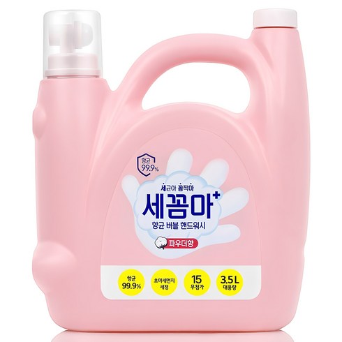 세균아꼼짝마 대용량 항균 버블 핸드워시 파우더향 리필용, 3.5L, 1개