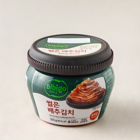 비비고 썰은 배추김치 용기, 300g, 1개