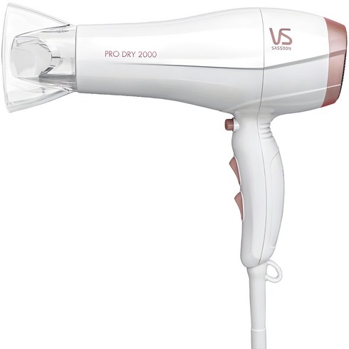 비달사순 강력바람 프로 헤어드라이기 2000W, VSD565K, 화이트 + 로즈