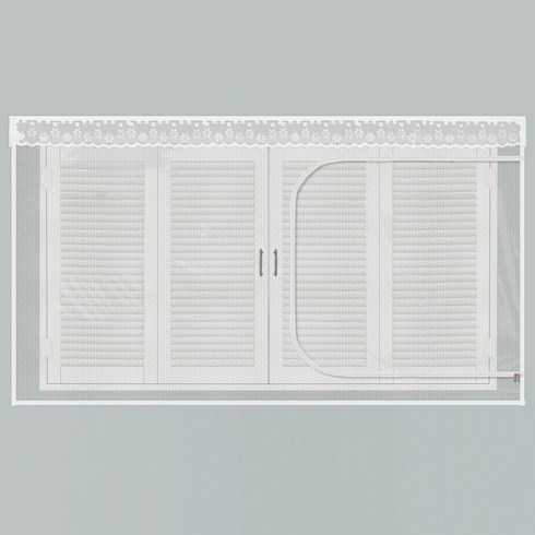 다샵 창문형 지퍼식 EVA 방풍 바람막이 투명, 1개