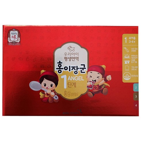 정관장 홍이장군 1단계 어린이 홍삼 + 쇼핑백, 15ml, 1개