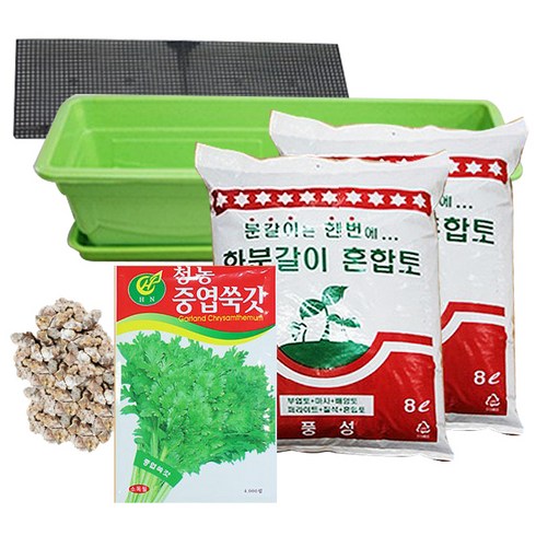 행복한세상 텃밭가꾸기 대 그린 쑥갓, 1개