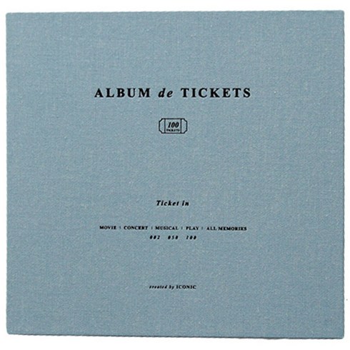 아이코닉 티켓인 북 v.4, 인디블루, 50p, 1개