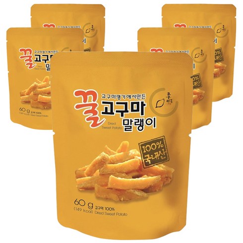 고구마명가 고구마 말랭이, 60g, 5개